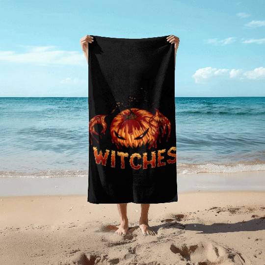 Trick or Treat Witches Beach Towels
