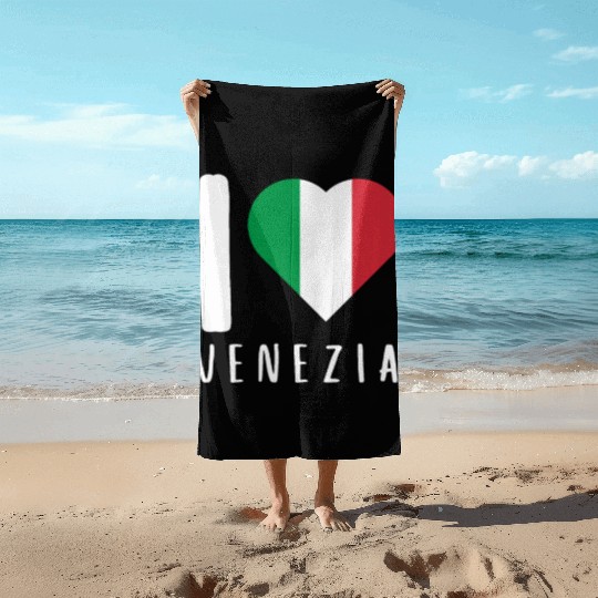 Venice Gondola Italy Venezia Beach Towels