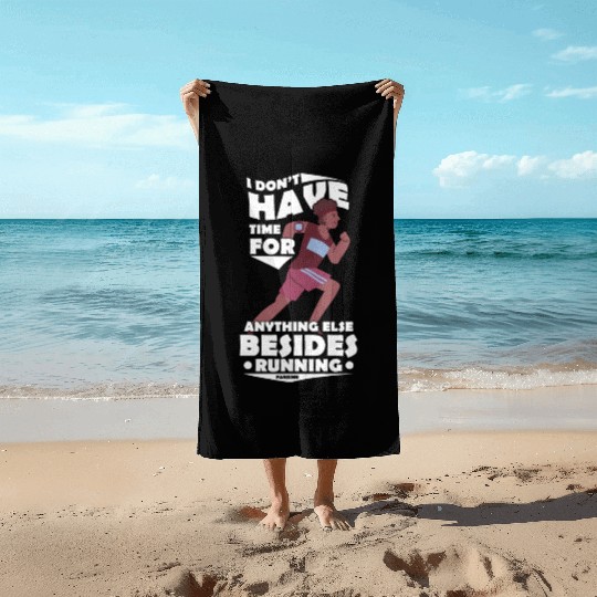 Run jogging sport race training gift Beach Towels