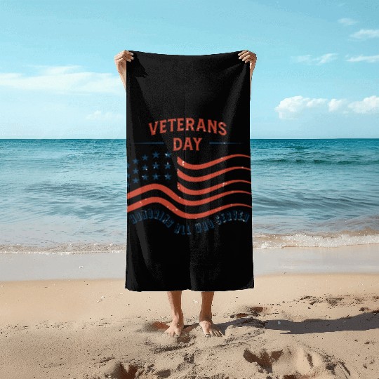 Veterans Day Beach Towels