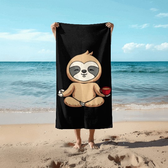 Sloth Sloth Yoga Beach Towels