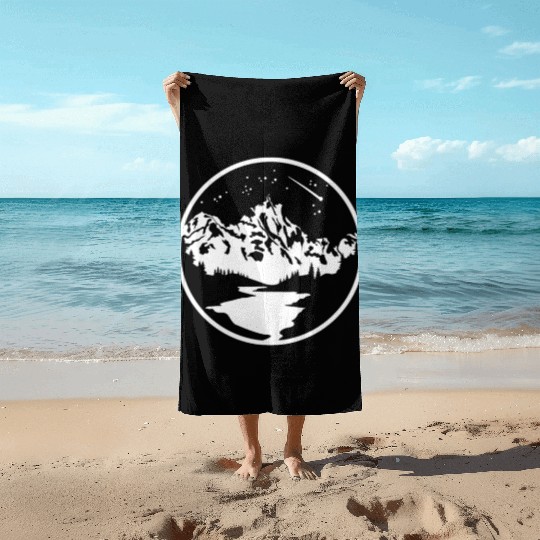 Nature Lover Midnight Sky Hiking Camping Outdoor Beach Towels
