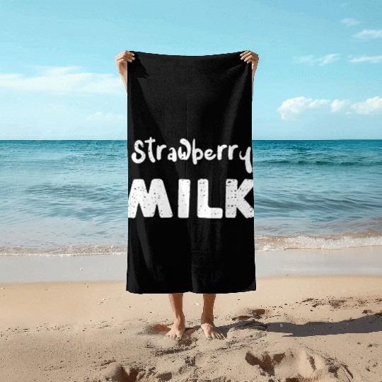 Strawberry Milk - Cow Beach Towels