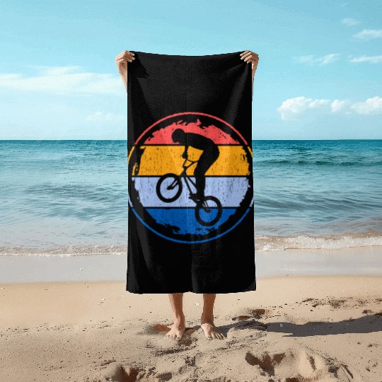 BMX Bike Stunts Bicycle Riders Boys Cycling BMX Beach Towels