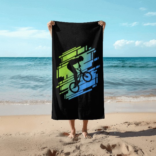 BMX Bike Tricks Bicycle Riders Boys Cycling BMX Beach Towels