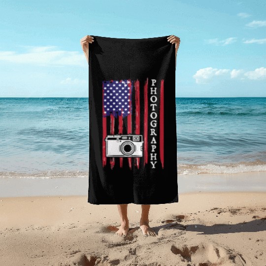 Photography Beach Towels USA American Flag Beach Towels Aviatio