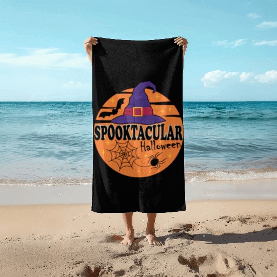 Spooktacular Halloween 2022 Beach Towels