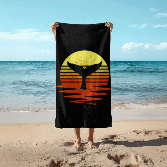 Save The Whales Nautical Ocean Killer Whale Sea Co Beach Towels