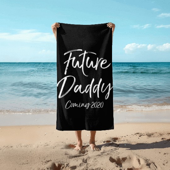 Pregnancy Reveal Husband Boyfriend Future Daddy Co Beach Towels