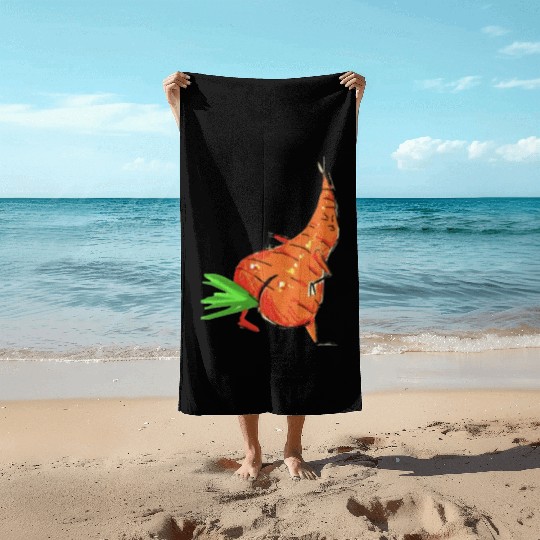 Thicc Carrot Beach Towels