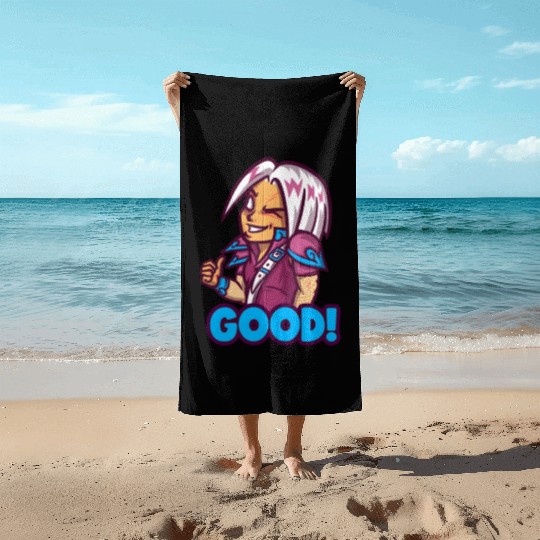 emote maker featuring lost ark inspired characters Beach Towels