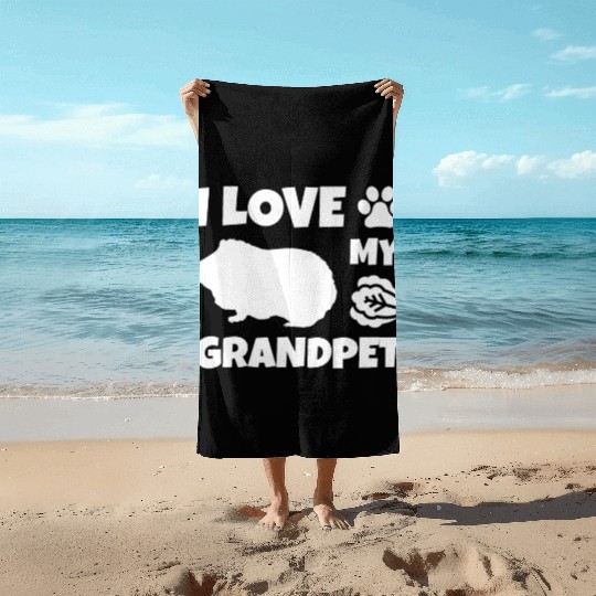 I Love My Grandpet Guinea Pig Beach Towels