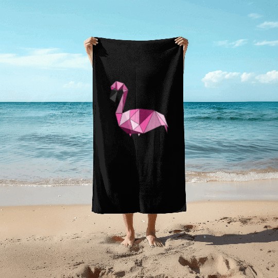 Flamingo geometrisch Beach Towels