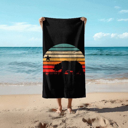 California Bear Beach Towels
