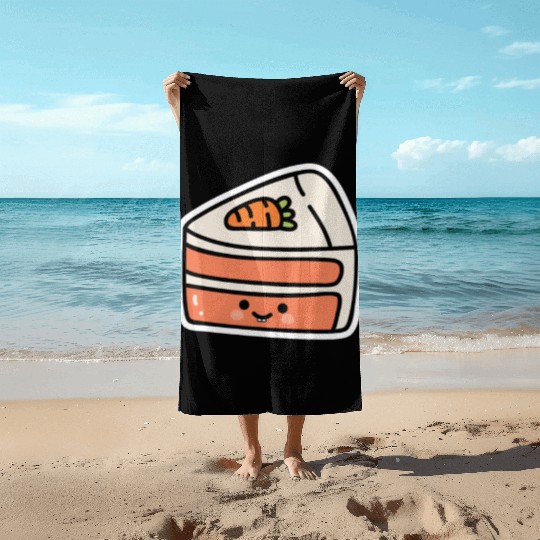 Carrot Cake Sweet Carrot Cake Beach Towels