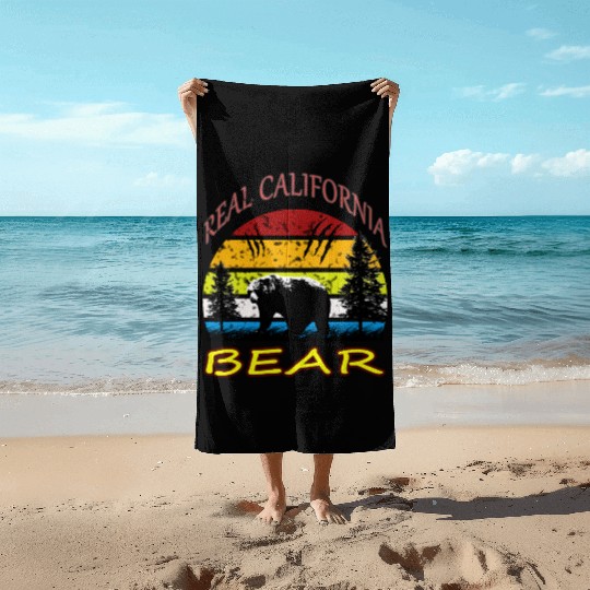 California BEAR Beach Towels