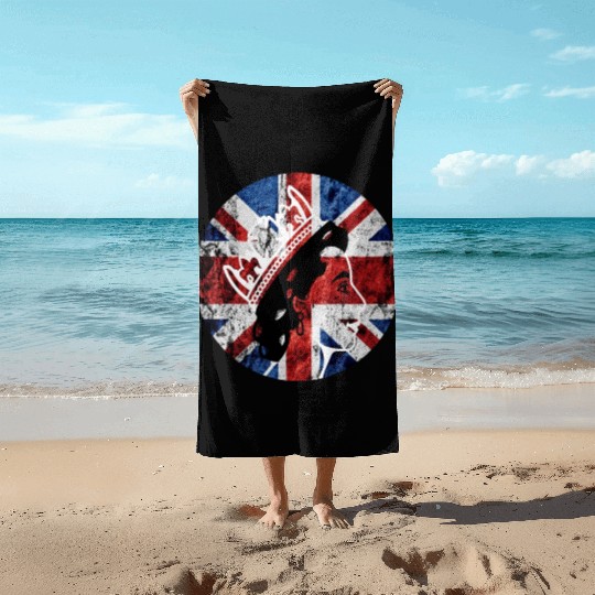 Queen Elizabeth II Rest in Peace Elizabeth Beach Towels