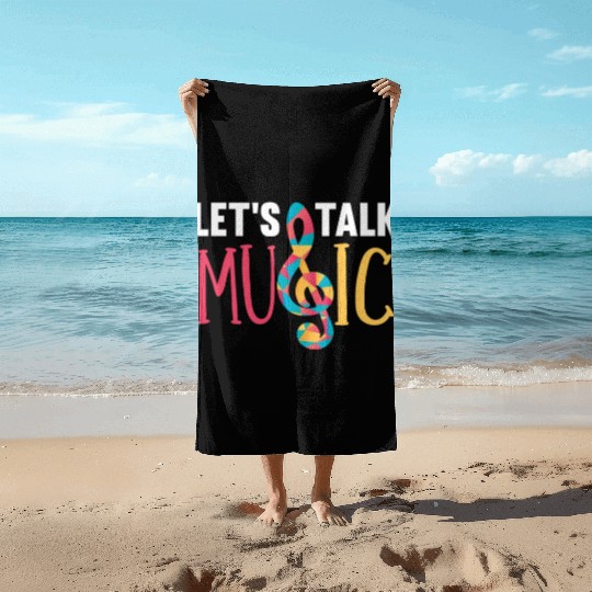Music Teacher Music Key Beach Towels