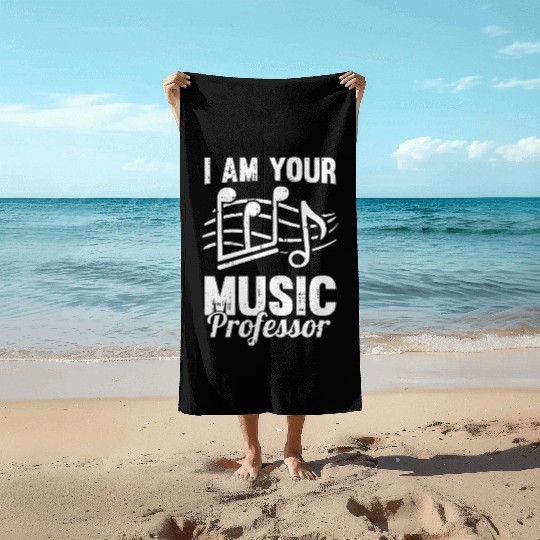 Music Teacher music nout Beach Towels