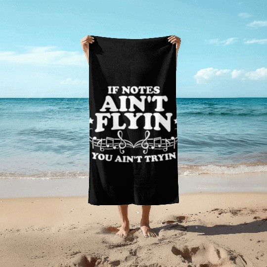 Music Teacher music nout Beach Towels