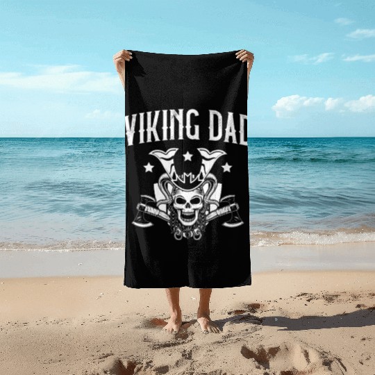 Viking Dad Pagan Scandinavian Berserker Norsemen Beach Towels