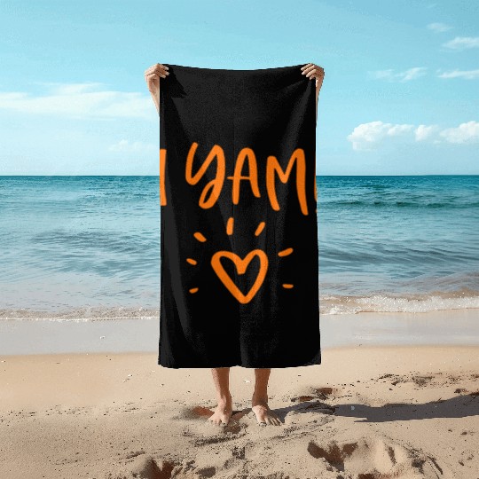 She's My Sweet Potato I Yam Set Couples Beach Towels