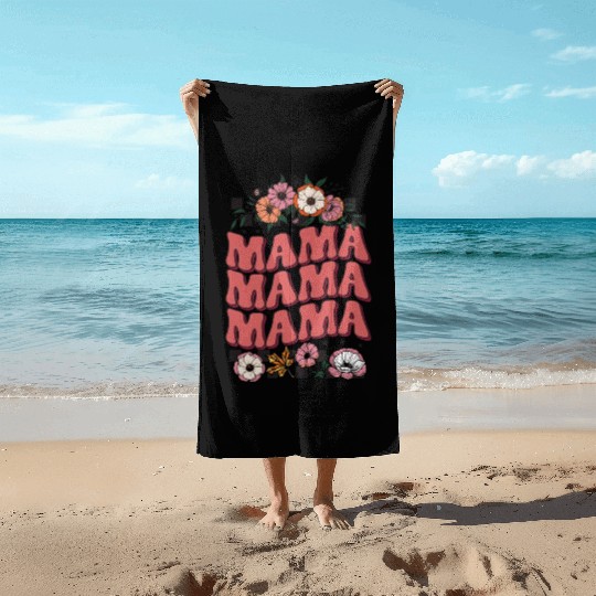 Fall Mama Sublimation Beach Towels
