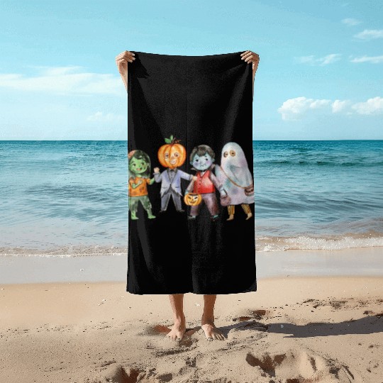 Halloween pumpkin spooky*T Beach Towels