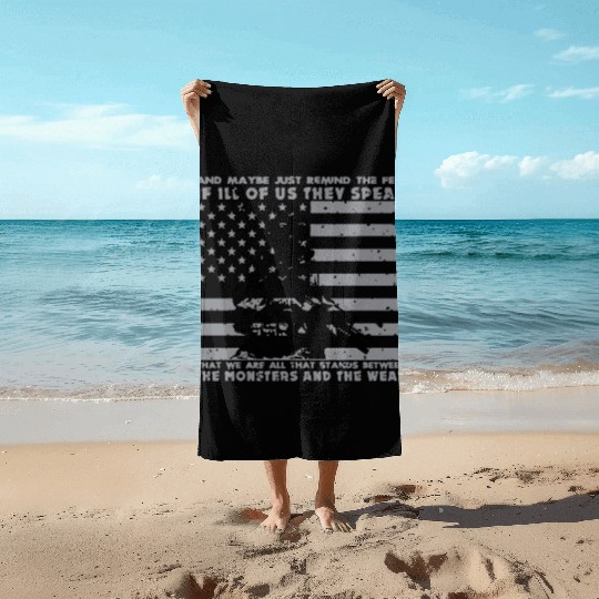 The Monsters And The Weak US Army Veteran Beach Towels
