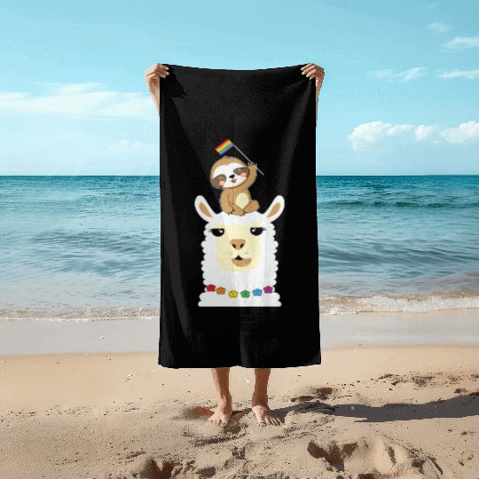 LBGT Flag Gay Pride Human Vintage Rainbow Beach Towels