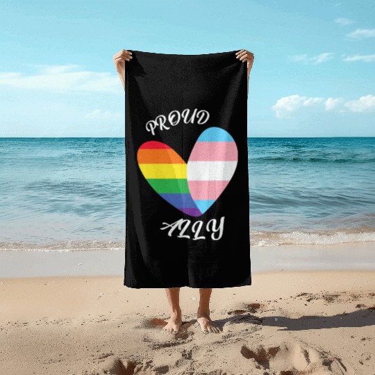 LBGT Flag Gay Pride Human Vintage Rainbow Beach Towels