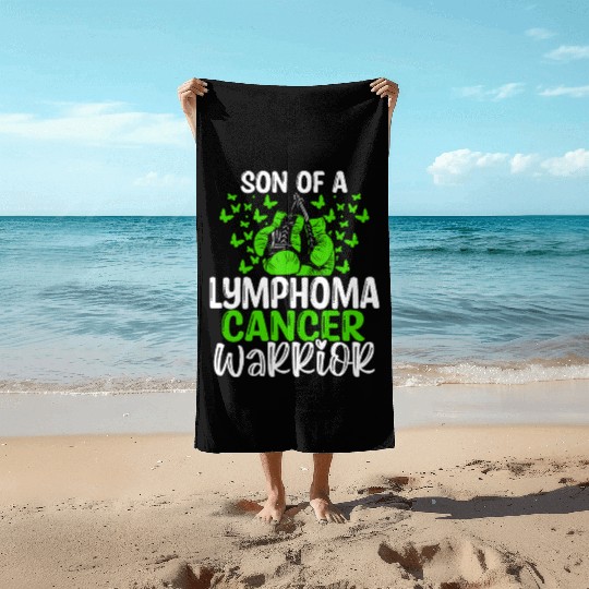Lymphoma Cancer Awareness Month Ribbon Son Beach Towels