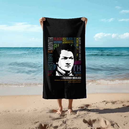 Frederick douglass Beach Towels