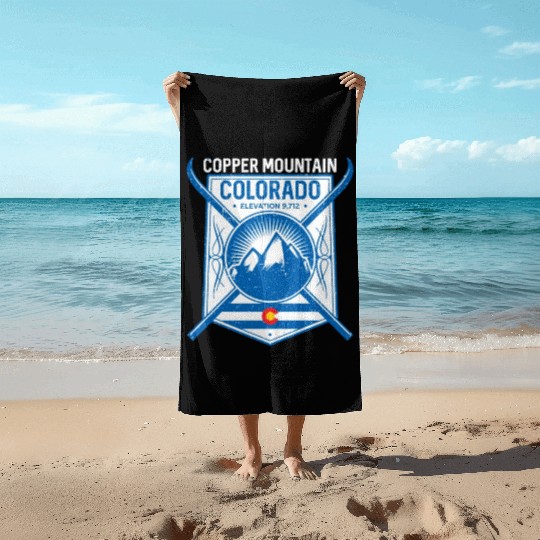 Copper Mountain Colorado Ski Mountains Beach Towels