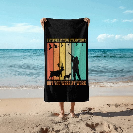 Hunting, Adventure Beach Towels