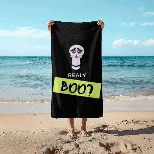 Trick or treat Beach Towels