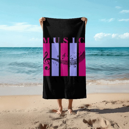 Music Mantra Beach Towels