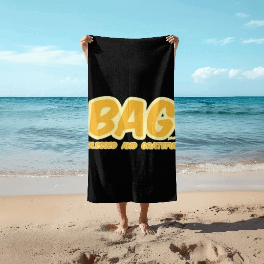 BAG Blessed And Grateful Beach Towels