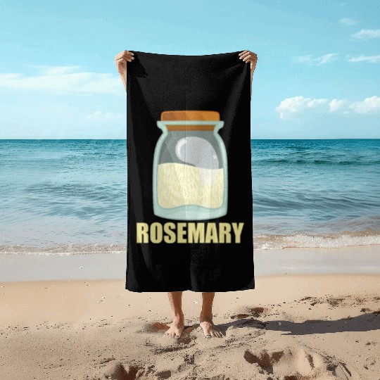 Rosemary Spice Flavor Food Cooking Beach Towels