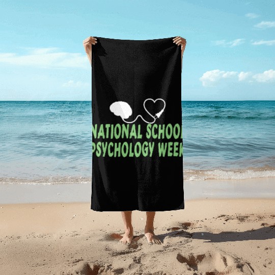 national school psychology week Beach Towels