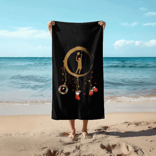 Winter dreamcatcher Christmas Tennis Beach Towels