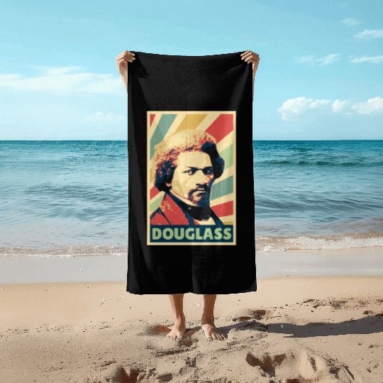 Frederick Douglass Vintage Colors Beach Towels
