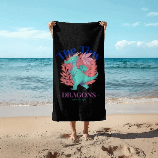Beach Towels with a dragon design with wonderful cartoo