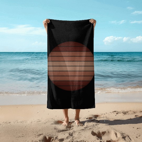 sunset mountain Beach Towels