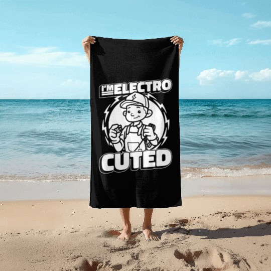 Electrician Construction Electrician Beach Towels