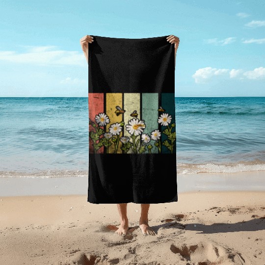 Marguerites Daisy Summer Daisies Flower Garden Beach Towels