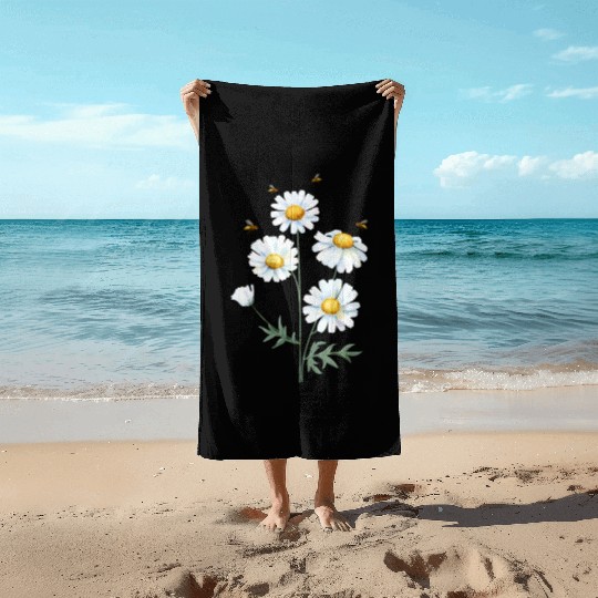 Marguerites Daisy Summer Daisies Flower Garden Beach Towels