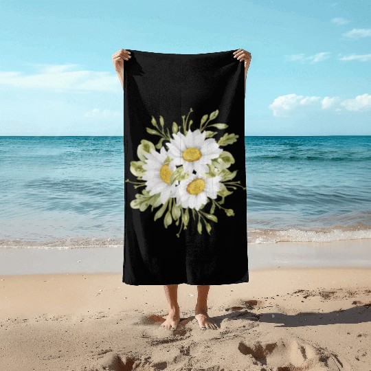 Marguerites Daisy Summer Daisies Flower Garden Beach Towels