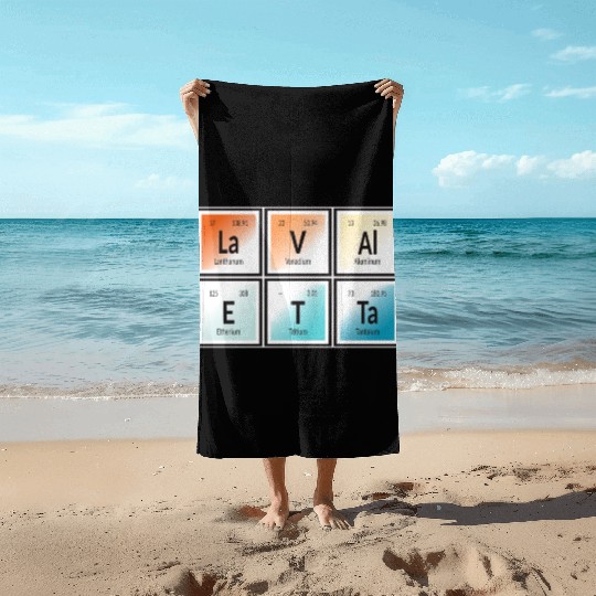 La Valetta | Periodic Table of Elements Beach Towels