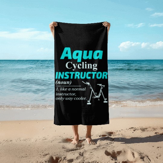 Aqua Cycling Swimming Pool Fitness Training Coach Beach Towels